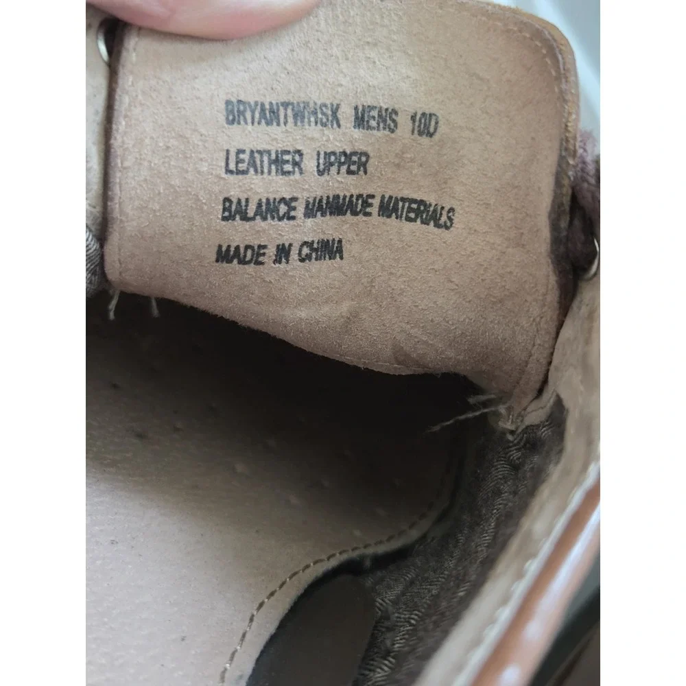 Gh Bass Lace Up Leather Loafers Men's 10 D Bryant Whiskey Brown‎